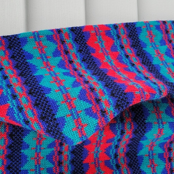 LL BEAN VINTAGE 100% WOOL MULTICOLORED MEDIUM MEN'S SWEATER NWOT - Picture 9 of 17